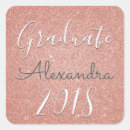 Search for pink glitter graduation stickers Rose gold