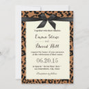 Search for animal print wedding invitations Leopard