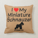 Recherche de miniature coussins Schnauzer