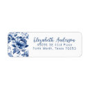 Search for blue roses return address labels Vintage