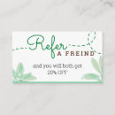 Search for massage therapy referral cards Customer