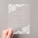Search for white lace wedding invitations Elegant