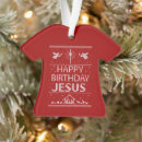 Search for birthday of jesus christ ornaments Red