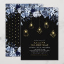 Search for blue floral birthday invitations Gold