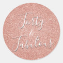 Search for fabulous 40th stickers Fortieth