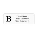Search for monogram black return address labels Monogrammed