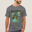 Search for silence mens tshirts Drums