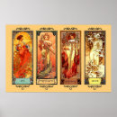 Recherche de quatre saisons posters Alphonse mucha