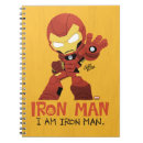 Search for marvel comics notebooks Iron man