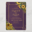 Search for purple rustic wedding invitations Sunflower