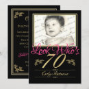 Search for 70th dinner birthday invitations Seventy