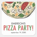 Recherche de de pizza autocollants Anniversaire enfant