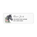 Search for horse head return address labels Equestrian