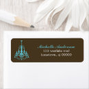 Search for chandelier wedding return address labels Vintage