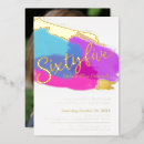 Search for art party invitations gold