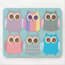Recherche de hiboux mignons tapis souris Coloré