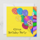 Search for clown birthday invitations Circus birthday party