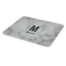 Recherche de marbre gris planches à découper Monogramme
