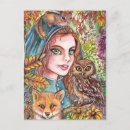 Recherche de hibou fille cartes postales Automne