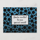 Search for fun polka dot postcards Blue