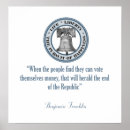 Search for benjamin franklin quote posters Founding fathers
