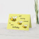 Search for bee cartoons birthday cards Happy