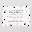 Search for pink and black baby shower invitations Modern