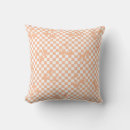 Search for peach pillows Gingham