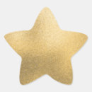 Search for stars blank stickers Gold