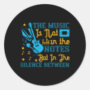 Recherche de note musicale autocollants Musique de feuille