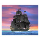 Recherche de pirate bateau posters Coucher de soleil