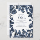 Search for indigo birthday invitations Botanical