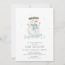 Search for a snowman with baby shower invitations Baby its cold outside