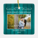 Search for first year engaged ornaments 1st xmas together