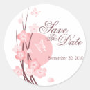 Search for pink save the date stickers Sakura