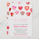 Search for candy heart baby shower invitations A little sweetheart