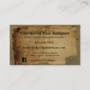 Search for torn business cards Antique