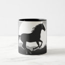 Recherche de silhouette de cheval tasses Sauvage