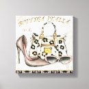 Search for high heel shoe canvas prints Purse