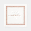 Search for rose gold napkins Script