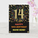 Recherche de 14 ans vœux cartes Nom