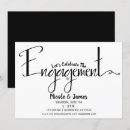Recherche de chic fiançailles invitations Minimaliste
