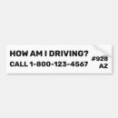Search for hows my driving bumper stickers How am i driving