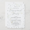 Search for silver engagement party invitations Modern