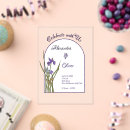 Search for purple iris wedding invitations Simple