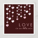Search for hearts engagement party invitations Brown