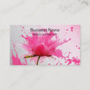 Search for paint splatter business cards Flower