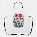 Search for god bless the usa aprons Funny4thofjuly
