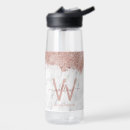 Search for pink marble water bottles Glitter
