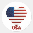 Search for usa heart flag stickers Red white and blue